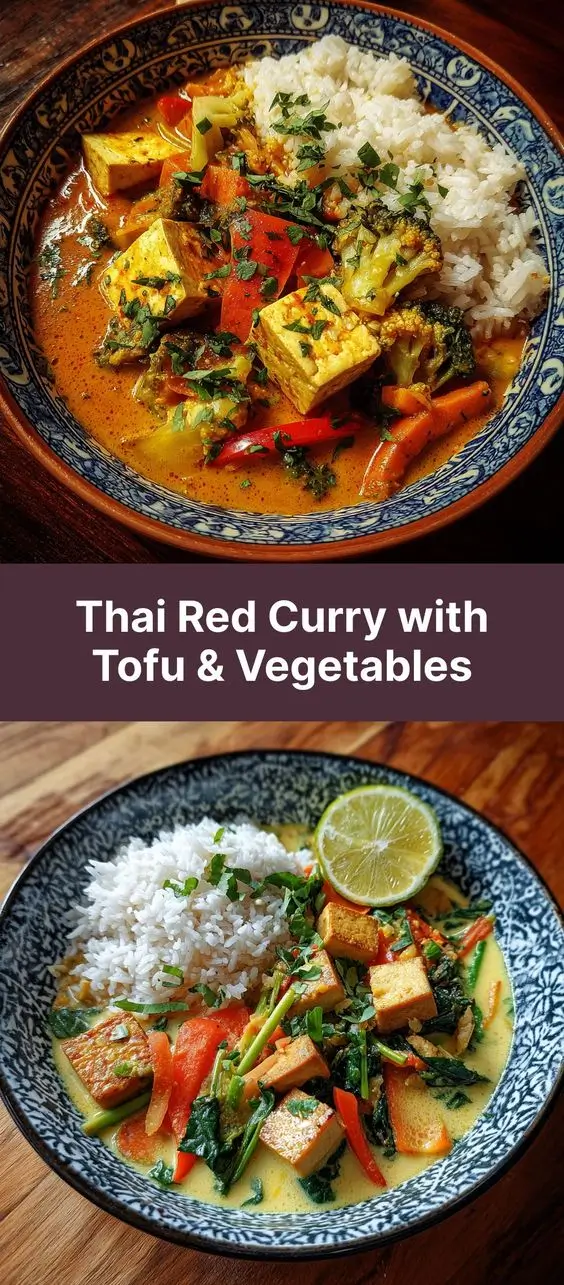 Thai Red Curry with Tofu & Vegetables