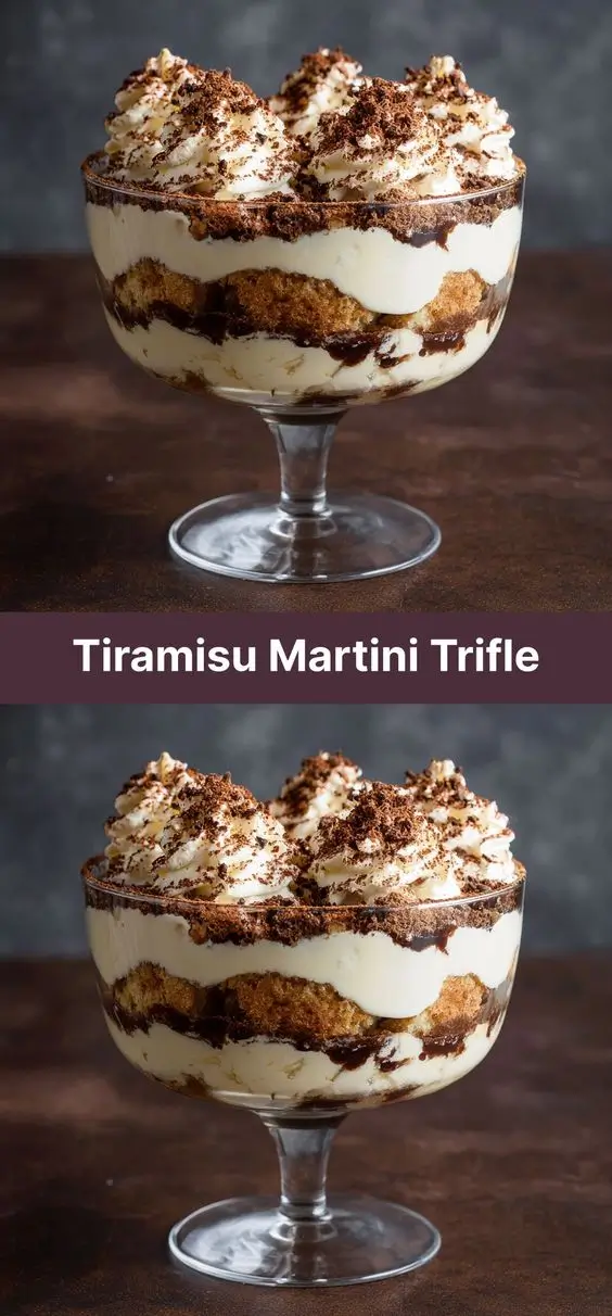 Tiramisu Martini Trifle