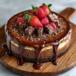 Triple Chocolate Fudge Cheesecake