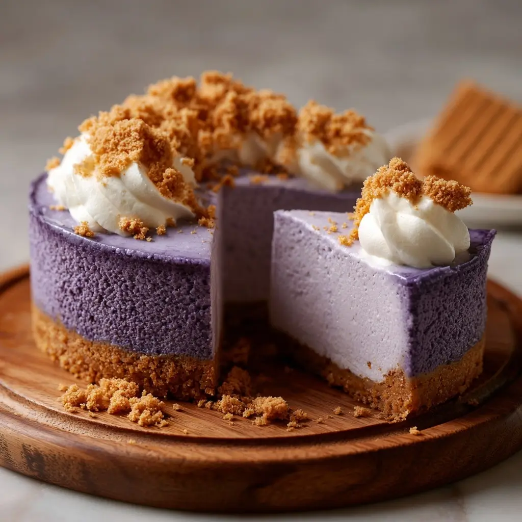 Ube Purple Yam Cheesecake