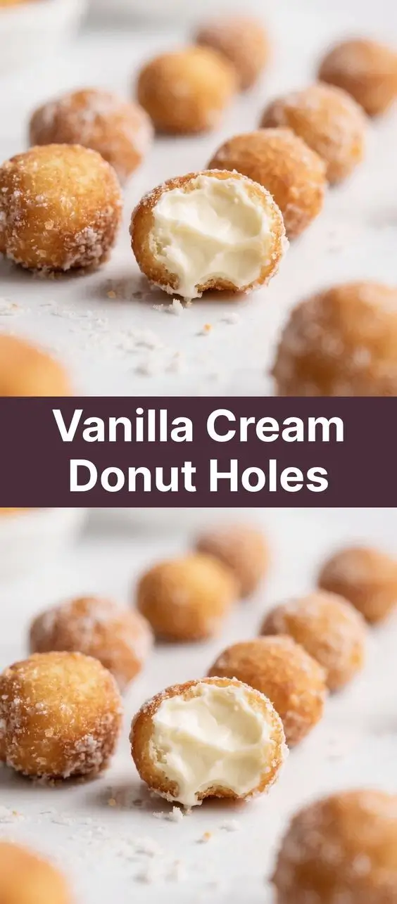 Vanilla Cream Donut Holes