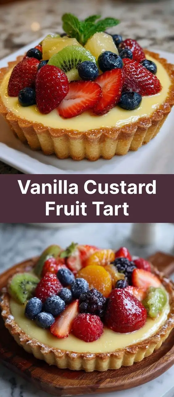 Vanilla Custard Fruit Tart