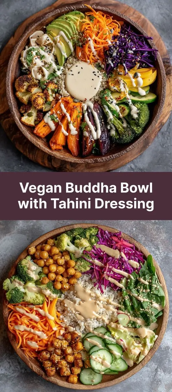 Vegan Buddha Bowl with Tahini Dressing