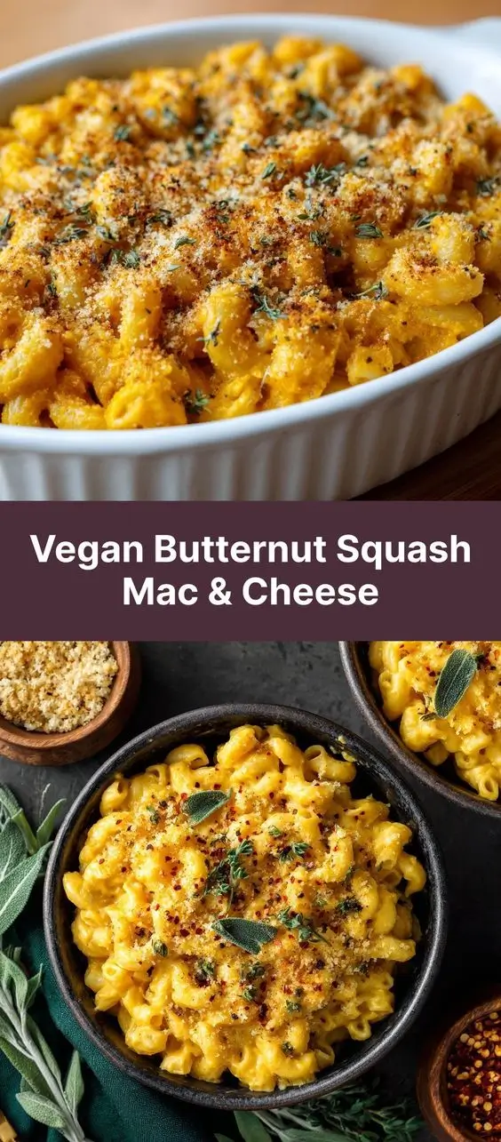 Vegan Butternut Squash Mac & Cheese