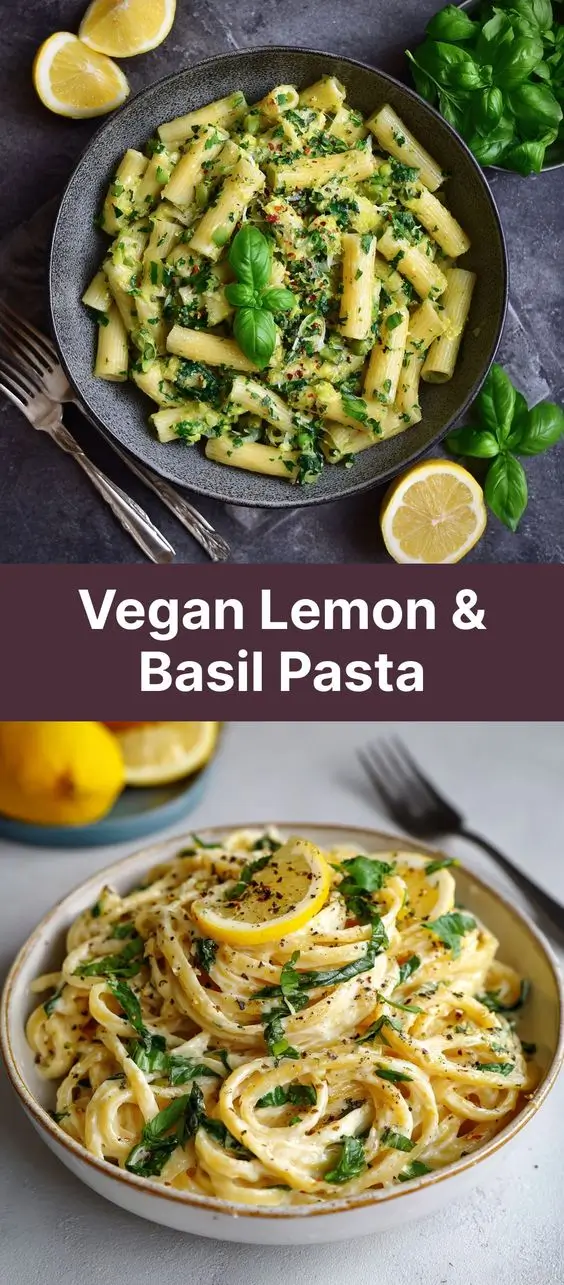 Vegan Lemon & Basil Pasta