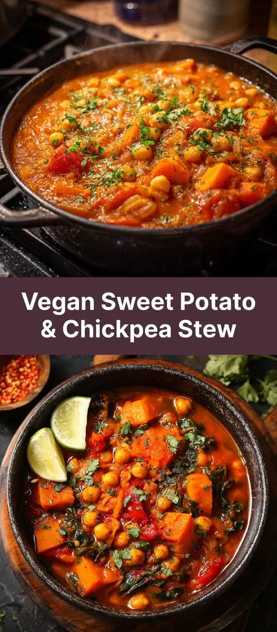 Vegan Sweet Potato & Chickpea Stew