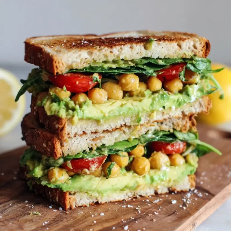Avocado Chickpea Smash Sandwich