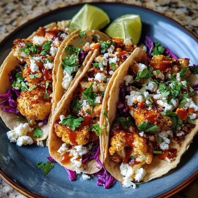 BBQ Cauliflower Tacos