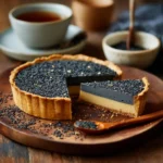 Black Sesame Custard Tart