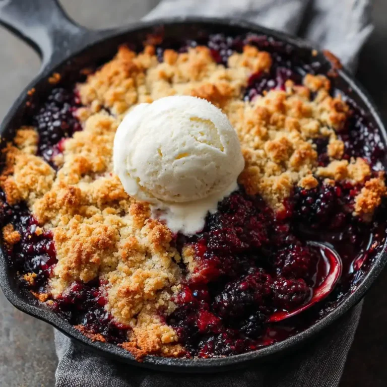 Blackberry Cobbler with Brown Sugar Crust