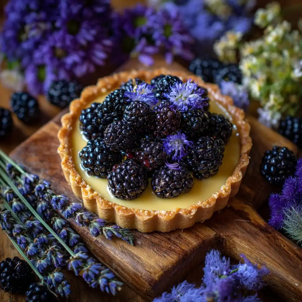 Blackberry Lavender Tart