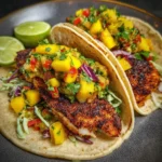 Blackened Fish Tacos with Mango Salsa