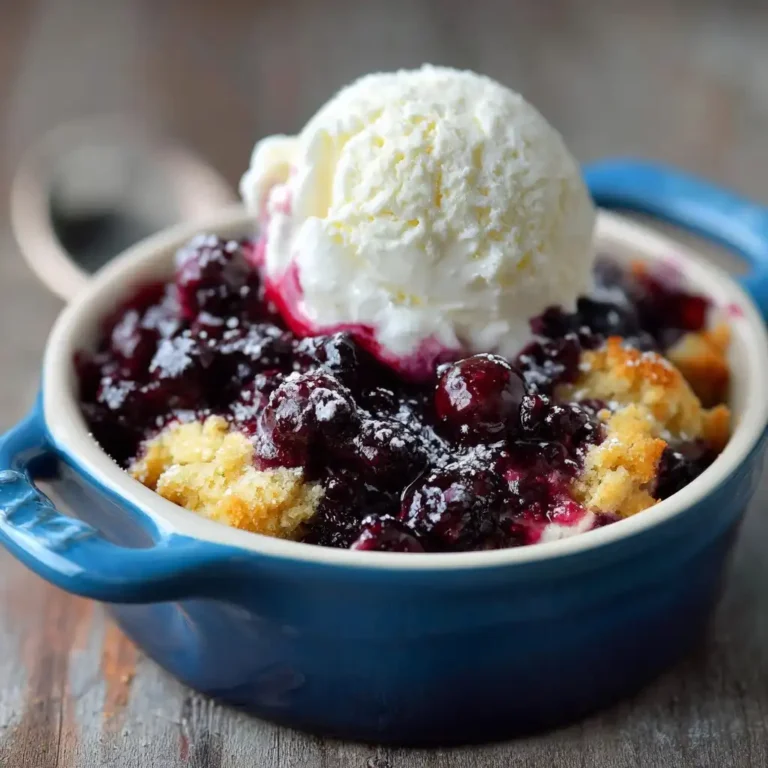 Blueberry Cream Cheese Cobbler