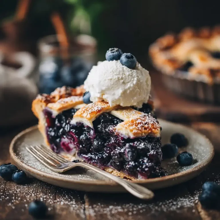 Blueberry Lattice Pie
