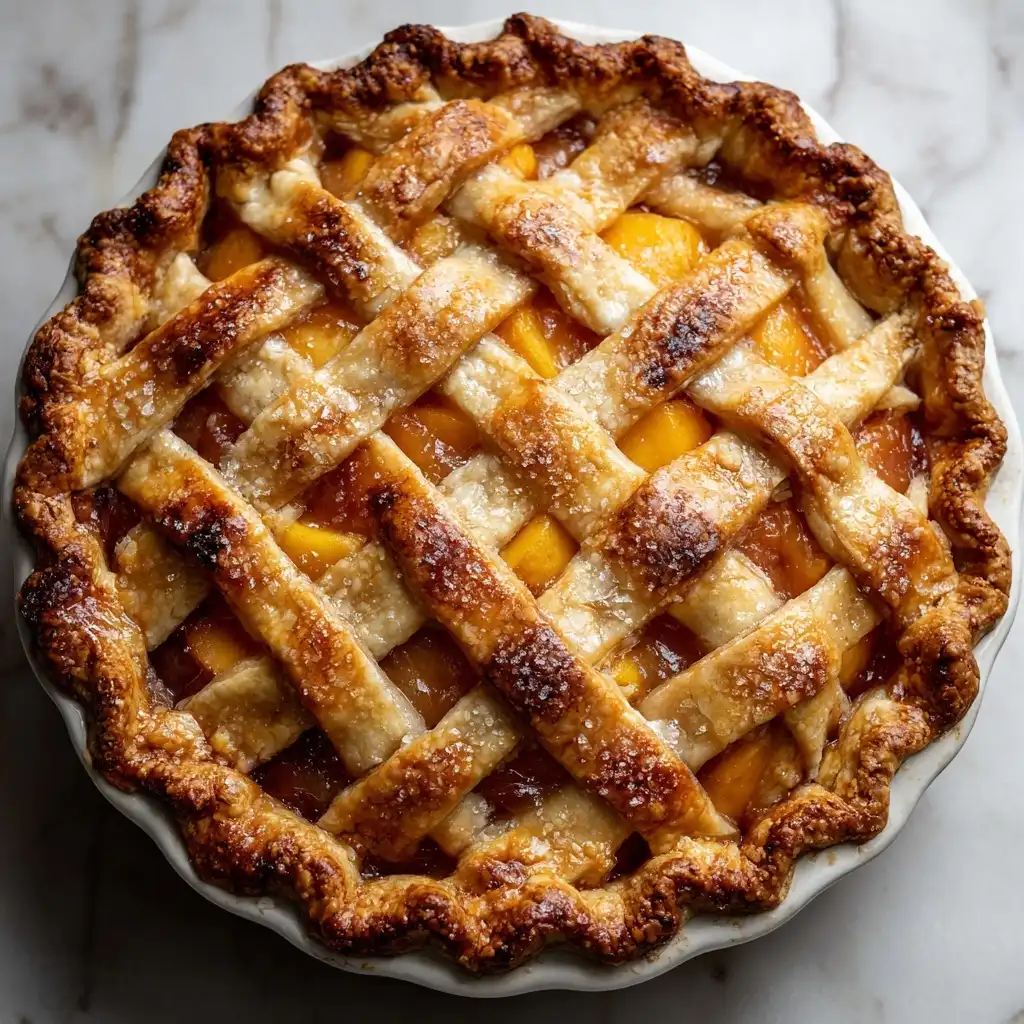Brown Butter Peach Pie