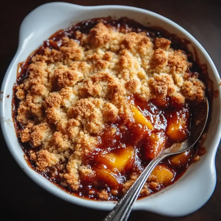 Brown Sugar Peach Cobbler