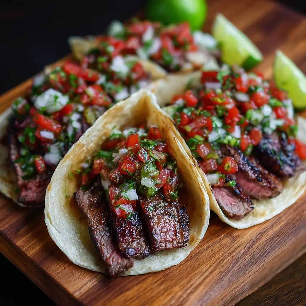 Carne Asada Tacos with Fresh Pico