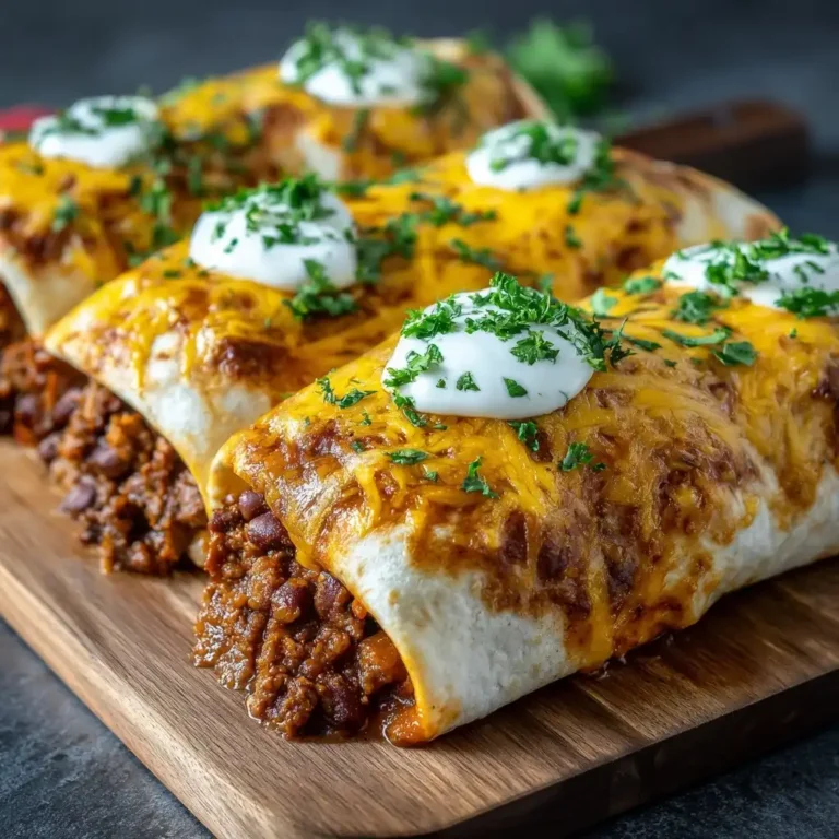 Cheesy Beef Bean Burritos