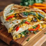Cheesy Veggie Quesadilla Wrap