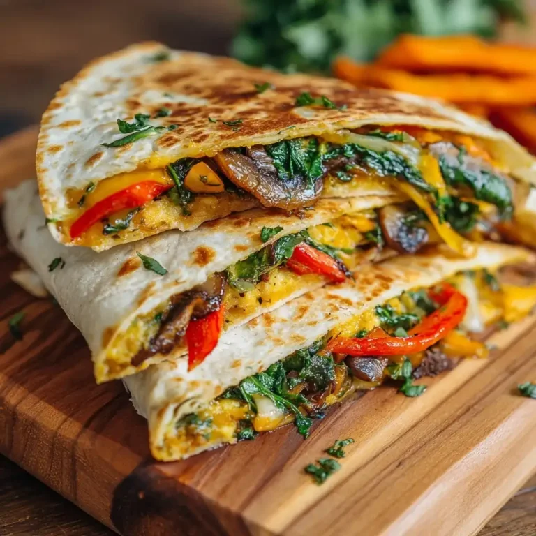 Cheesy Veggie Quesadilla Wrap