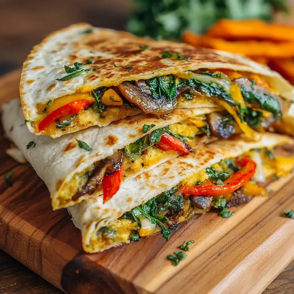 Cheesy Veggie Quesadilla Wrap