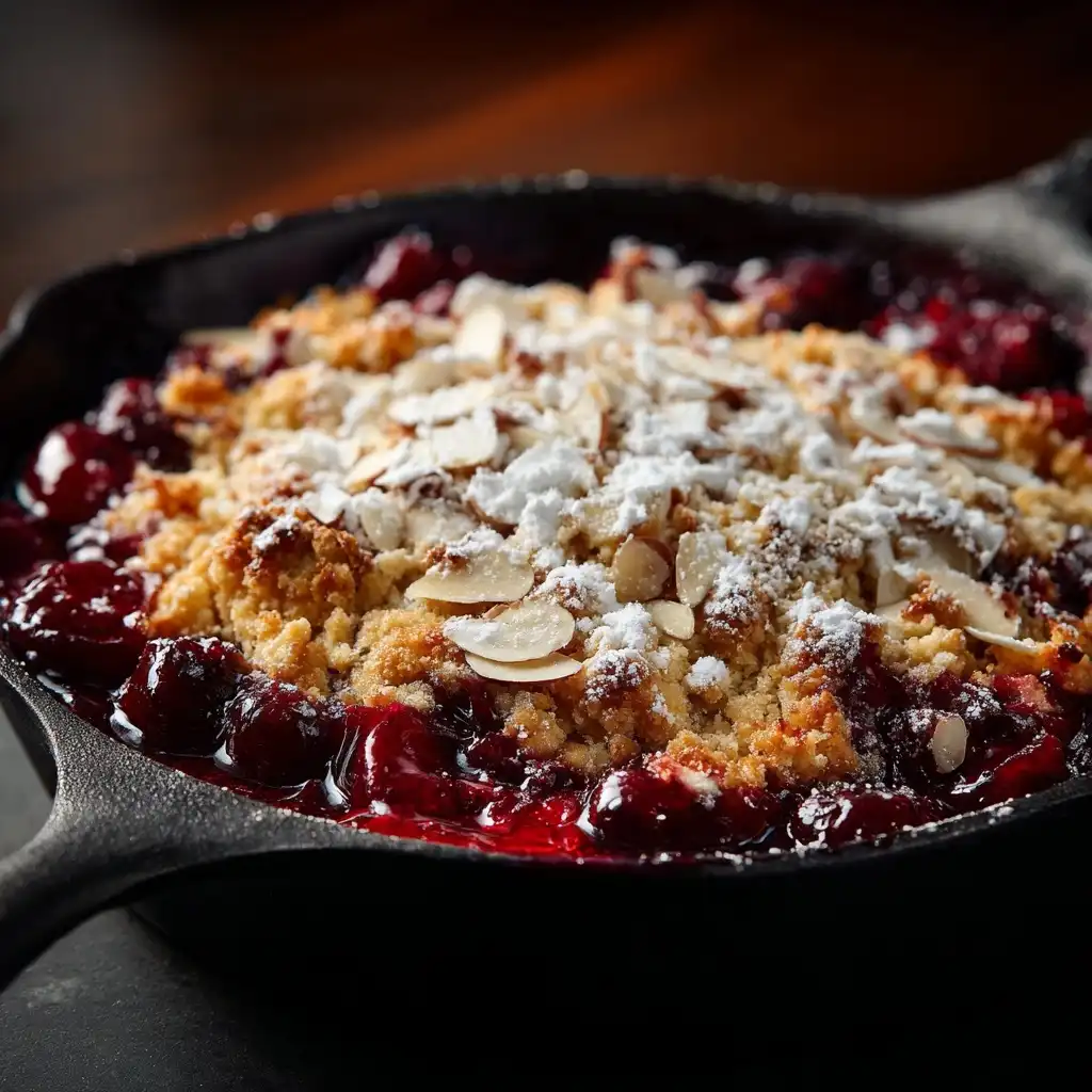 Cherry Almond Cobbler