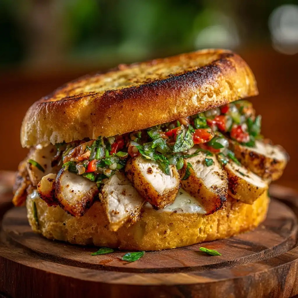 Chicken Bruschetta Sandwich