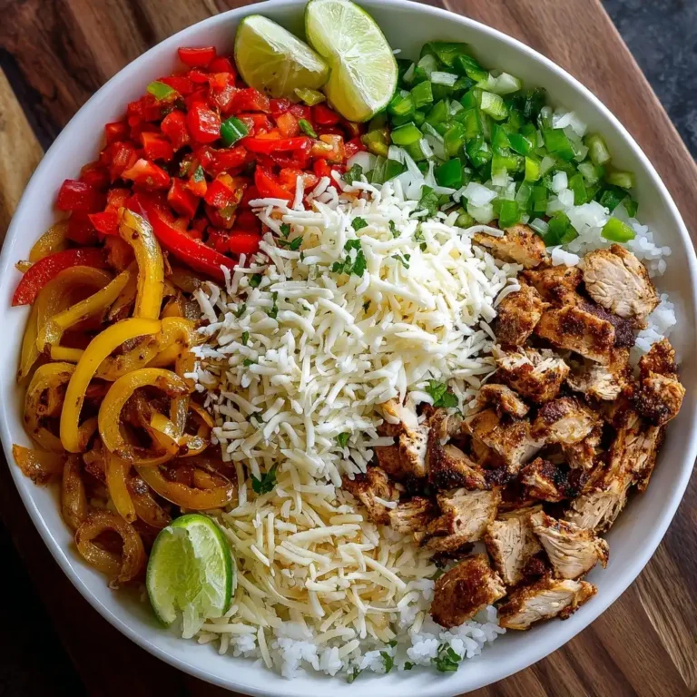 Chicken Fajita Burrito Bowls