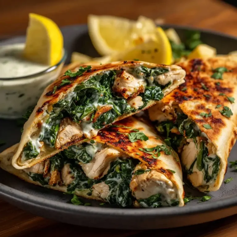 Chicken Spinach Pita