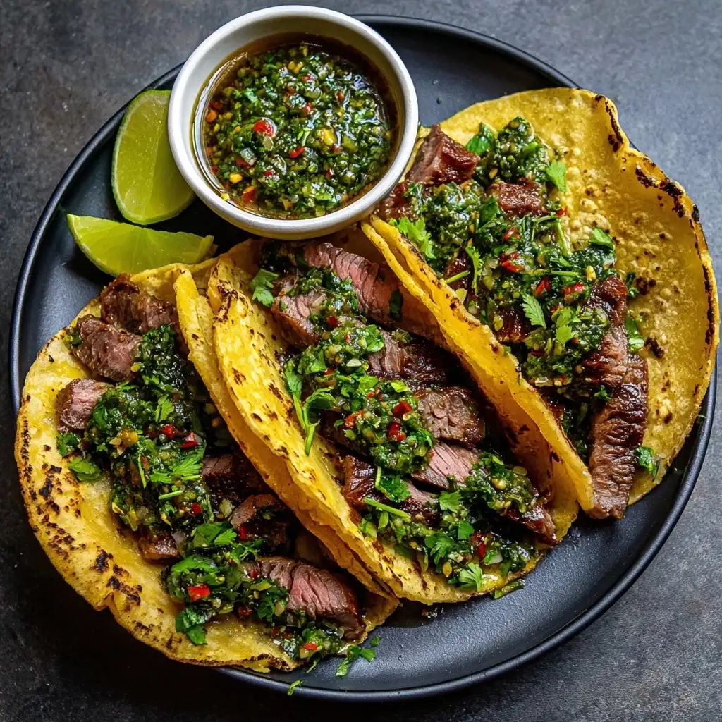 Chimichurri Steak Tacos