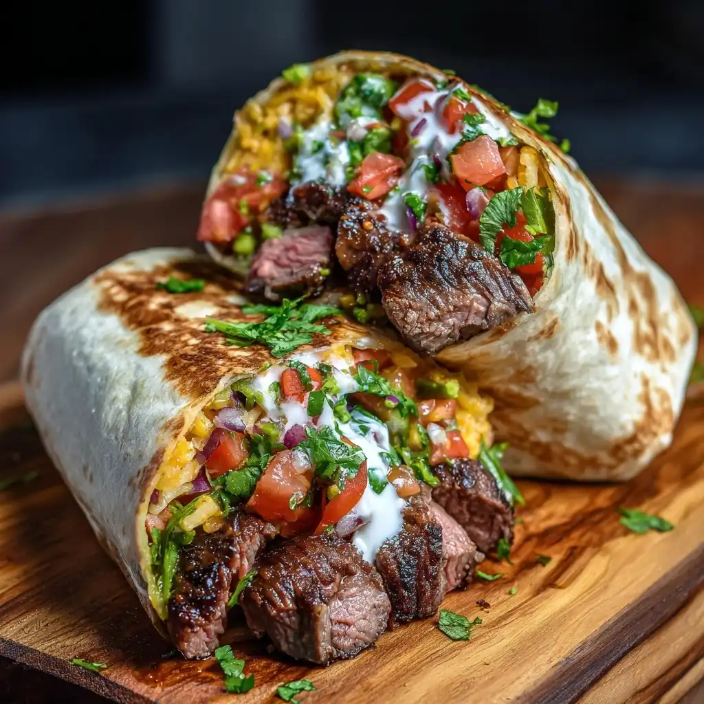 Chipotle Lime Steak Burritos