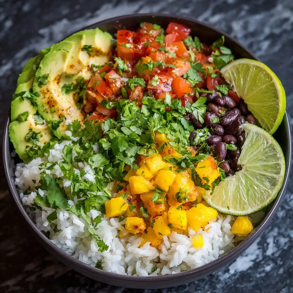 Cilantro Lime Rice Burrito Bowls