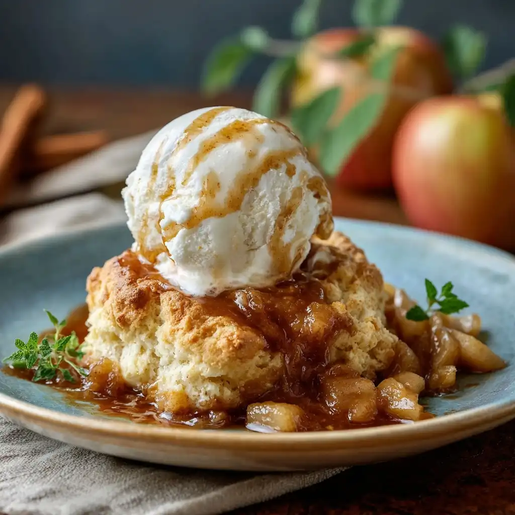 Cinnamon Apple Biscuit Cobbler