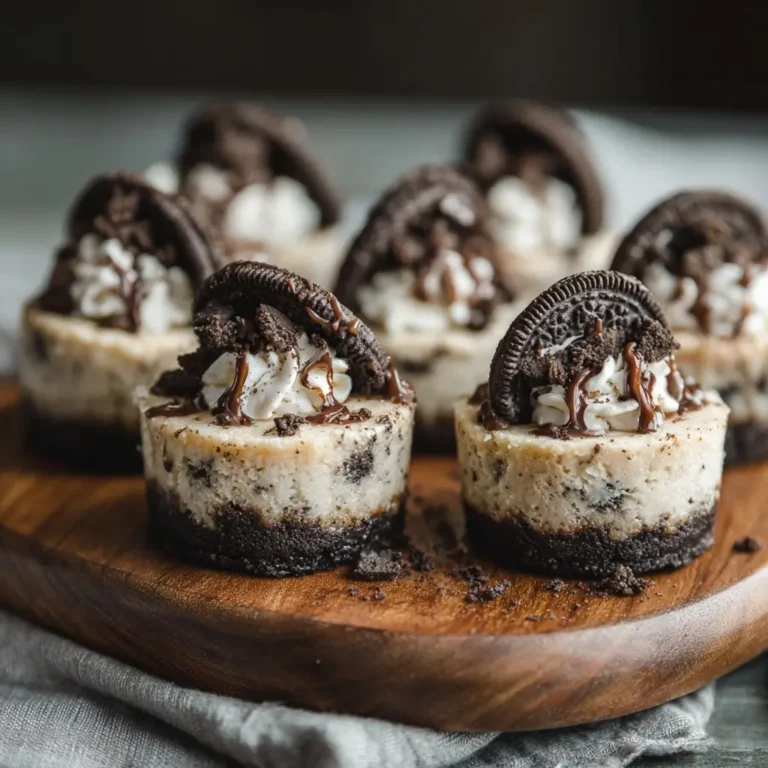 Cookies and Cream Mini Cheesecakes