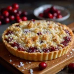 Cranberry Crumble Tart