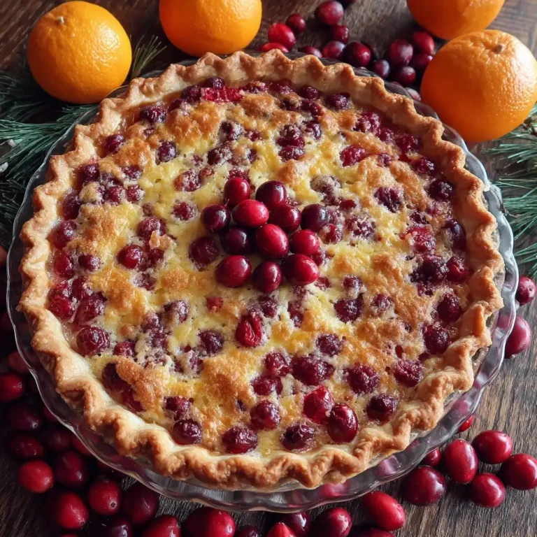 Cranberry Orange Pie