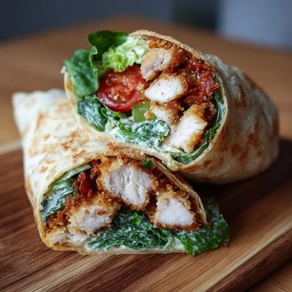 Crispy Chicken Caesar Wrap