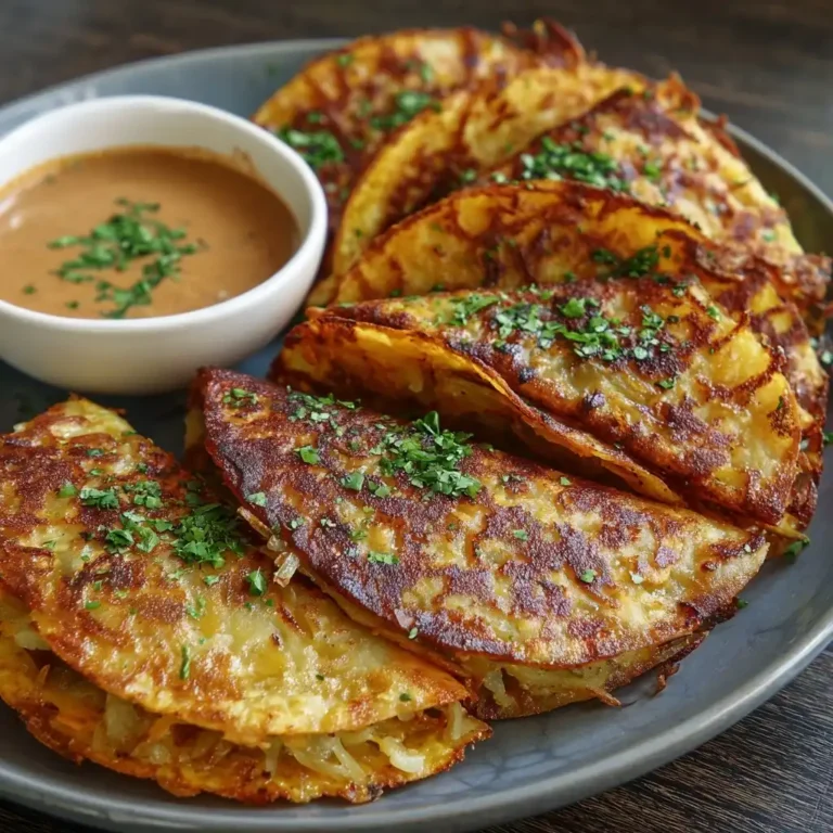 Crispy Potato Tacos with Chipotle Sauce