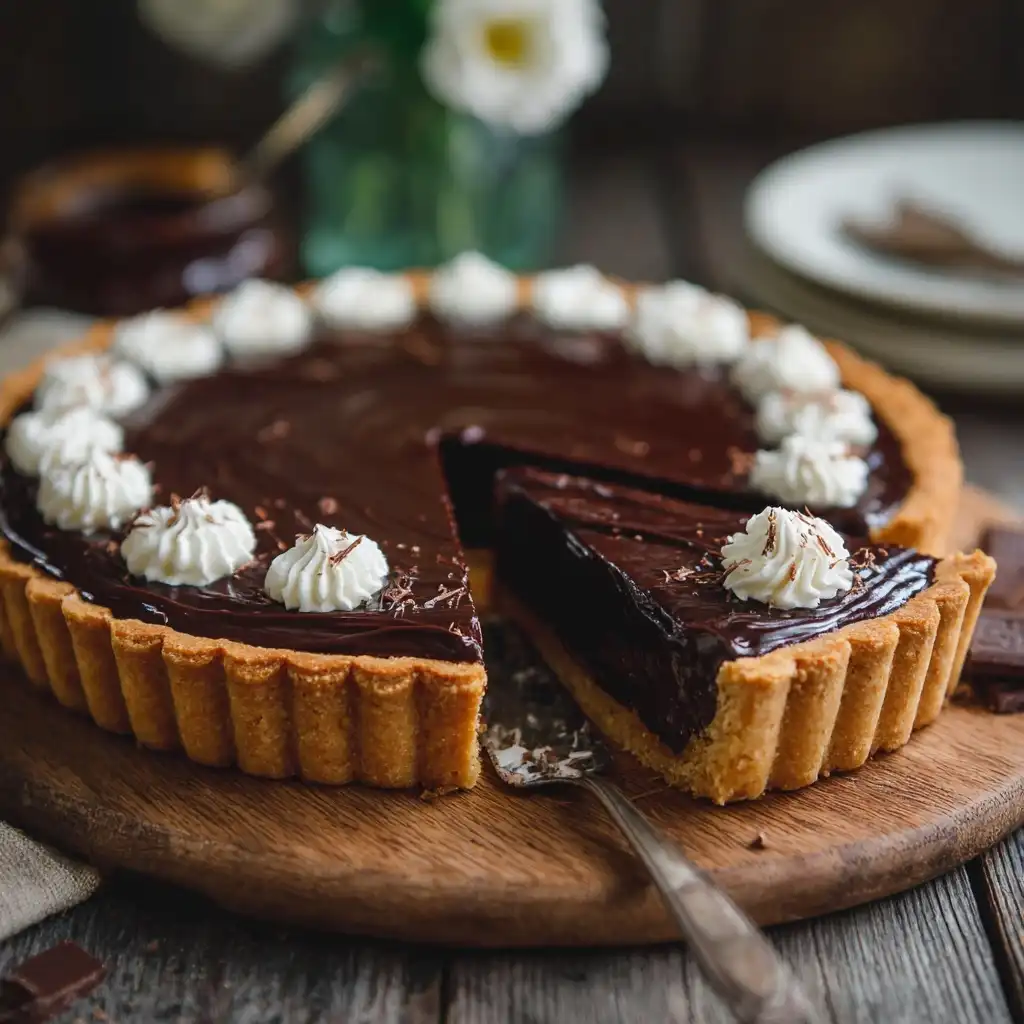 Dark Chocolate Ganache Tart