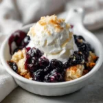 Easy Blueberry Dump Cobbler