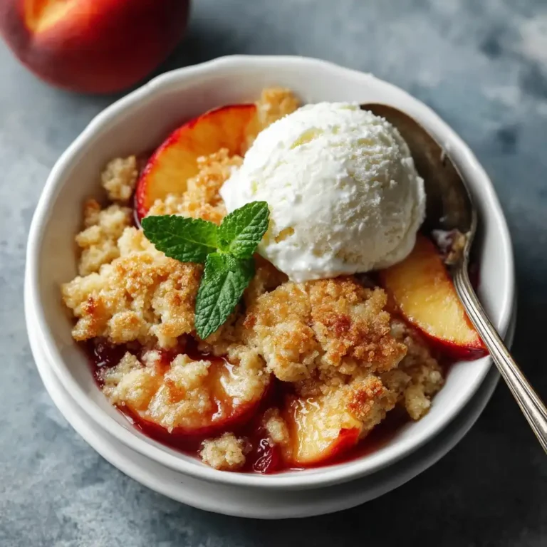 Easy Nectarine Cobbler