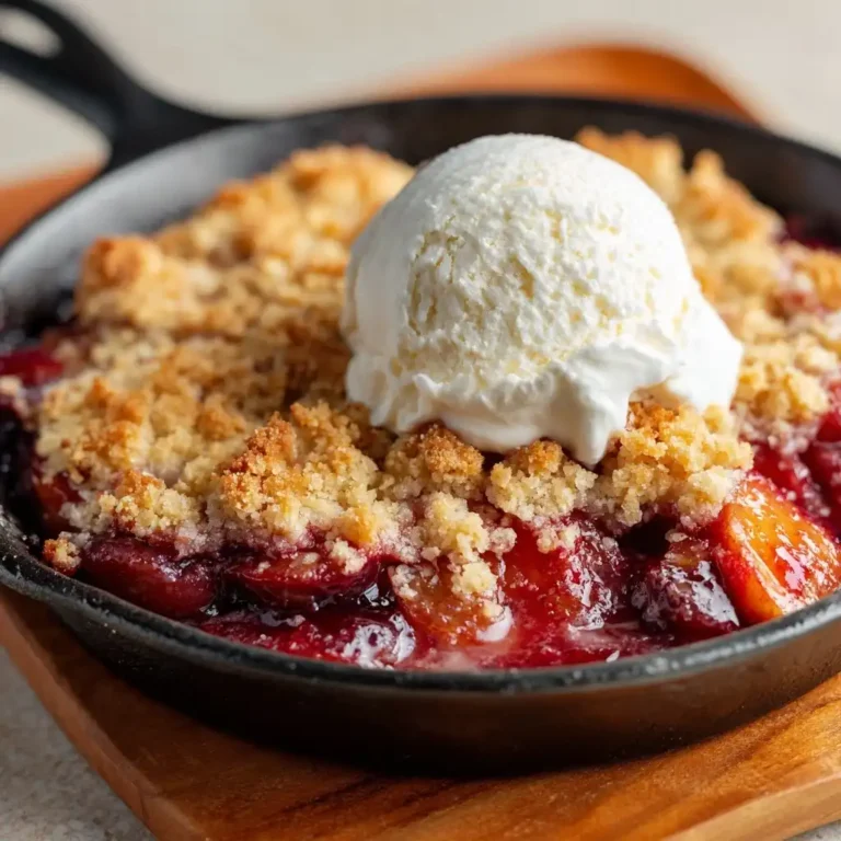 Easy Plum Cobbler