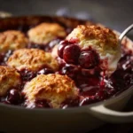 Fresh Cherry Biscuit Cobbler