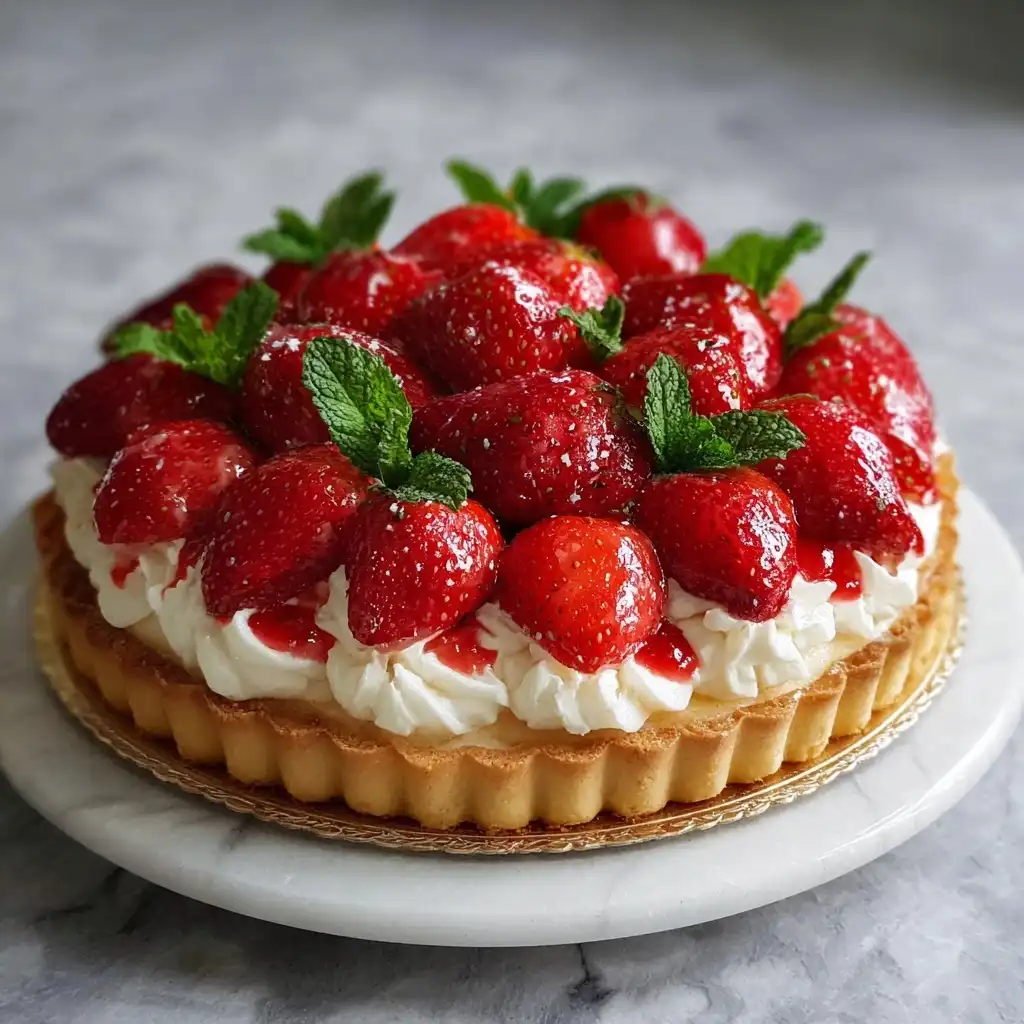 Fresh Strawberry Cream Tart