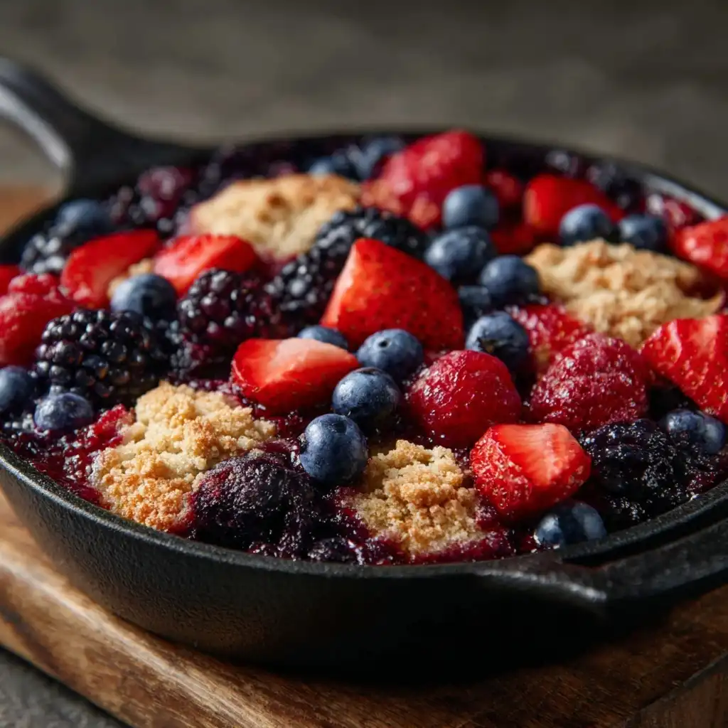 Gluten Free Mixed Berry Cobbler