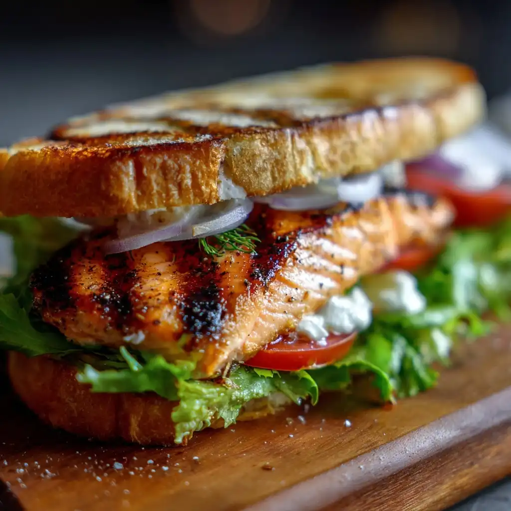 Grilled Salmon Sandwich