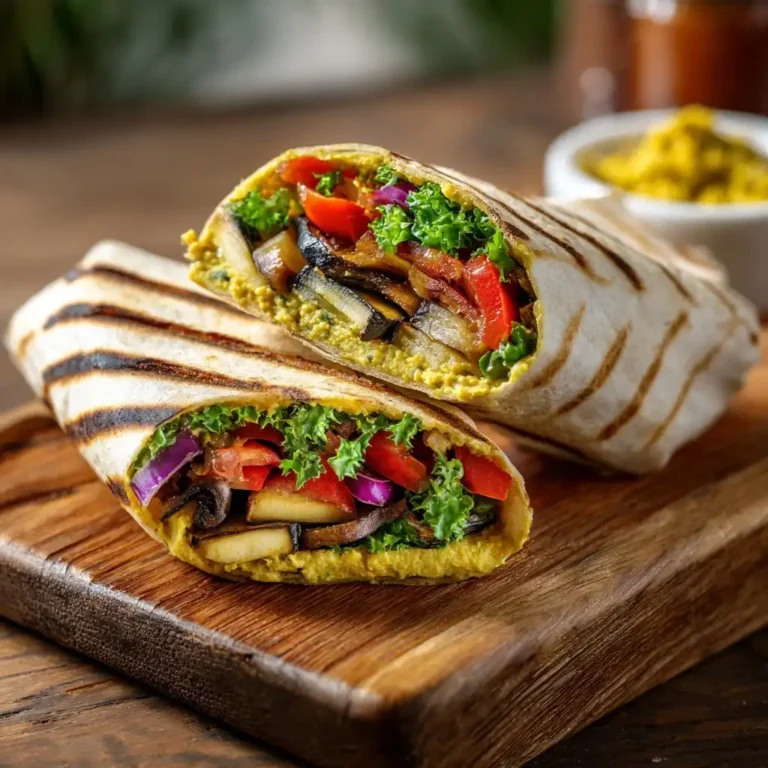 Grilled Veggie Hummus Wrap