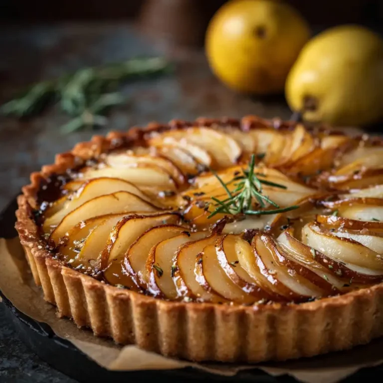 Honey Roasted Pear Tart