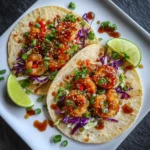 Honey Sriracha Shrimp Tacos