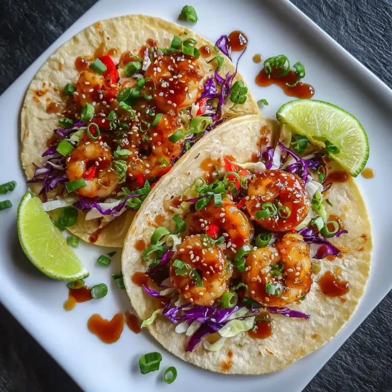 Honey Sriracha Shrimp Tacos